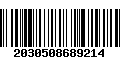 Código de Barras 2030508689214