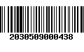 Código de Barras 2030509000438