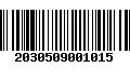 Código de Barras 2030509001015