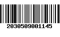 Código de Barras 2030509001145