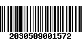 Código de Barras 2030509001572