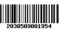 Código de Barras 2030509001954