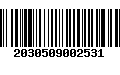 Código de Barras 2030509002531