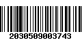 Código de Barras 2030509003743