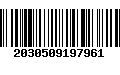 Código de Barras 2030509197961