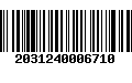 Código de Barras 2031240006710