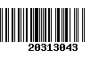 Código de Barras 20313043