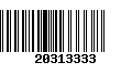 Código de Barras 20313333