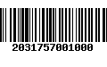 Código de Barras 2031757001000