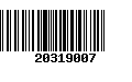 Código de Barras 20319007