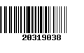 Código de Barras 20319038