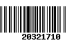 Código de Barras 20321710