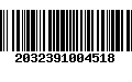 Código de Barras 2032391004518