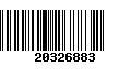 Código de Barras 20326883