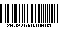 Código de Barras 2032766030005