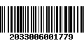 Código de Barras 2033006001779