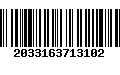 Código de Barras 2033163713102