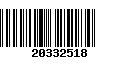 Código de Barras 20332518