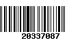 Código de Barras 20337087