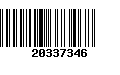 Código de Barras 20337346