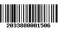 Código de Barras 2033880001506