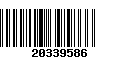 Código de Barras 20339586