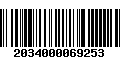 Código de Barras 2034000069253