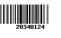 Código de Barras 20340124