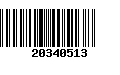 Código de Barras 20340513