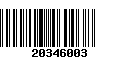 Código de Barras 20346003