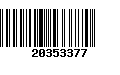 Código de Barras 20353377