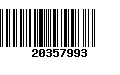 Código de Barras 20357993