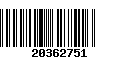 Código de Barras 20362751