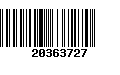 Código de Barras 20363727