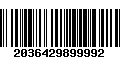 Código de Barras 2036429899992