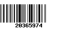 Código de Barras 20365974