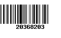 Código de Barras 20368203