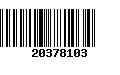 Código de Barras 20378103