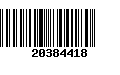 Código de Barras 20384418