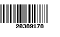 Código de Barras 20389178