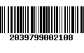 Código de Barras 2039799002108