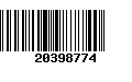 Código de Barras 20398774