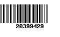 Código de Barras 20399429