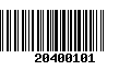 Código de Barras 20400101