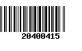 Código de Barras 20400415