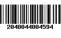 Código de Barras 2040044004594