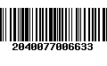 Código de Barras 2040077006633