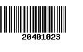 Código de Barras 20401023