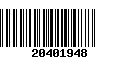 Código de Barras 20401948