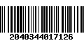 Código de Barras 2040344017126